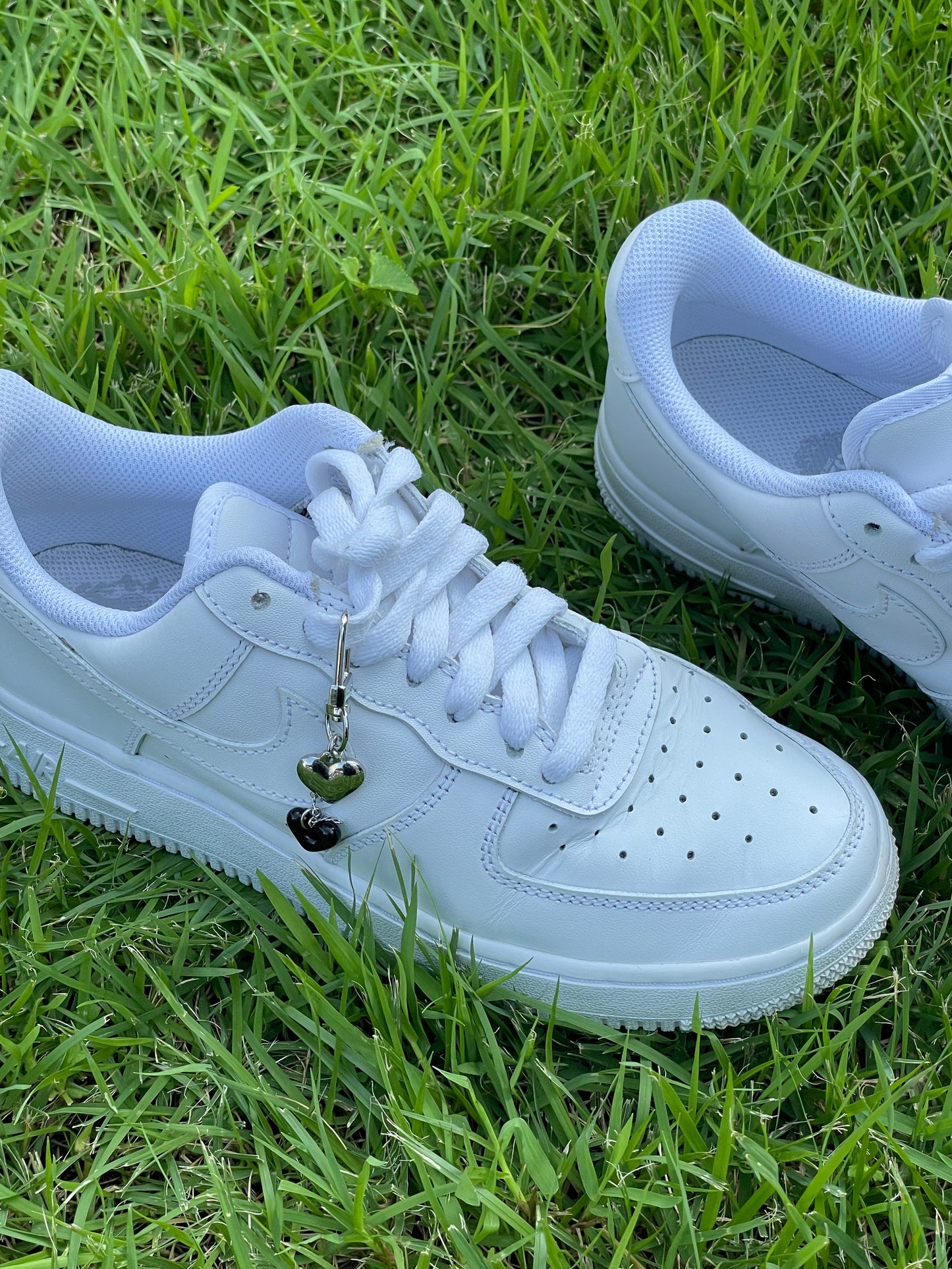 Dual Heart Keyring shoes charm accessories